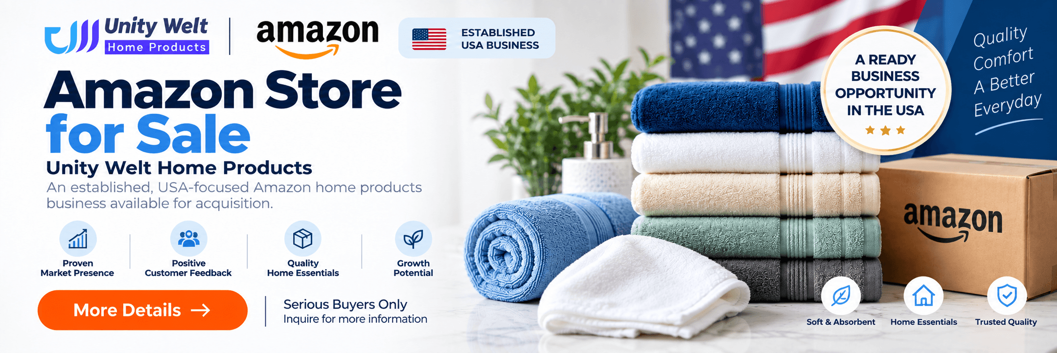 Amazon Store for Sale - Unity Welt Home Products