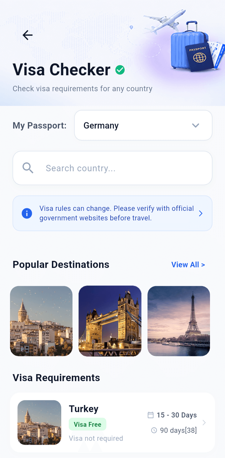 FlyScout watchlist screen